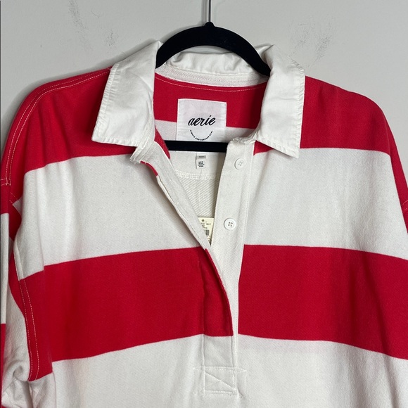 Aerie | Women’s Sporty Prep Rugby Polo Shirt Size Small NWT - Picture 3 of 8